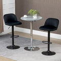Adjustable Swivel Bar Stools Set of 2, Black/Grey/Red, Velvet Upholstered, Counter to Bar Height
