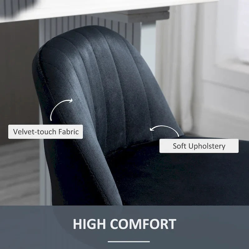 Adjustable Swivel Bar Stools Set of 2, Black/Grey/Red, Velvet Upholstered, Counter to Bar Height
