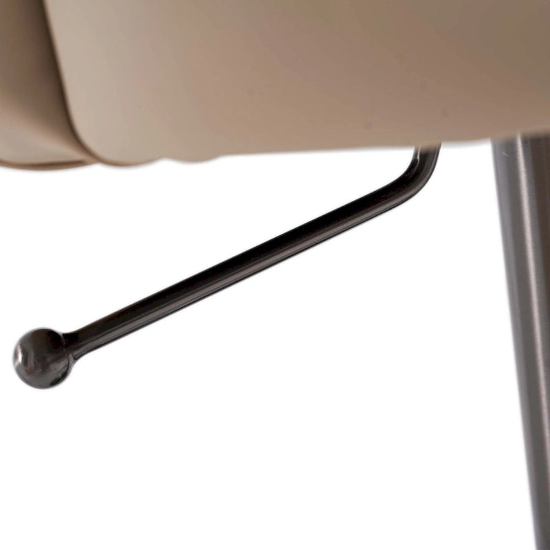 Gold/Black & Khaki PU Bar Stool, Adjustable Height, Swivel, 1-Person