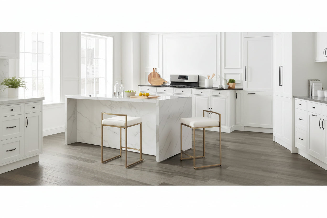 Crosley Harlowe 2Pc Counter Stool Set - 18.75d x 17.5W x 28h