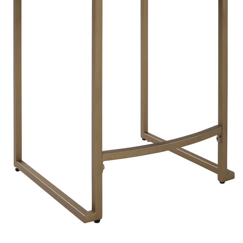 Creme / Gray Velvet Counter Stool Set, Modern Sled Base, Seats 2 – 18.75"D x 17.5"W x 28"H