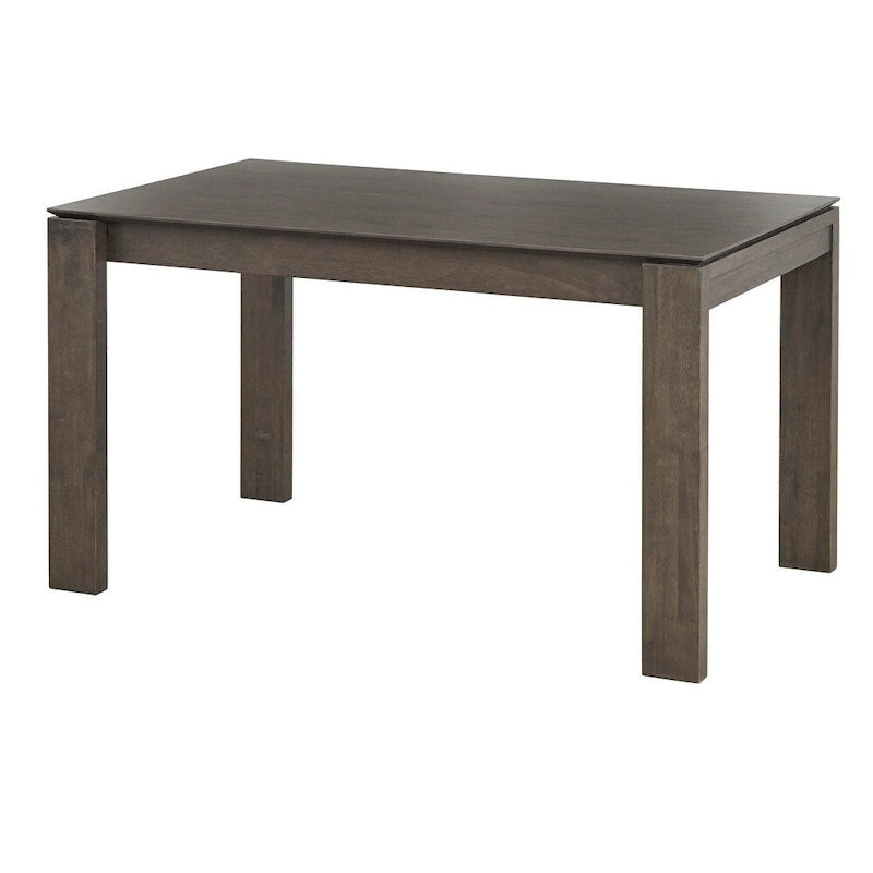 Rustic Grey Mid-Century Rectangular Dining Table