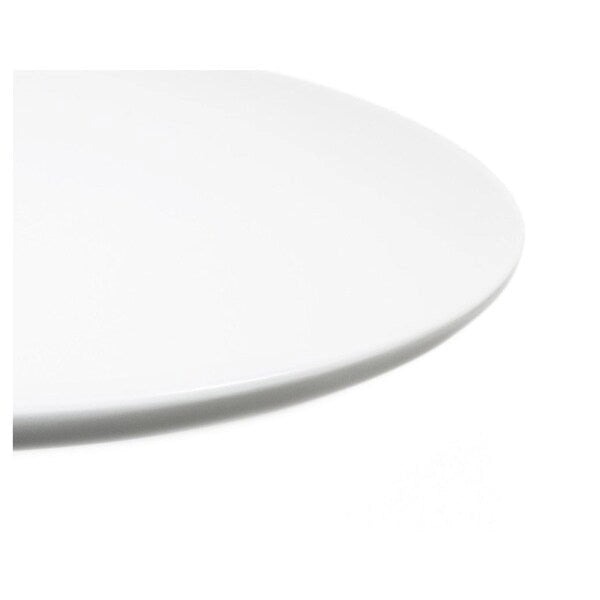 White Oval Tulip Dining Table, Seats 4–5