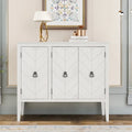 White / Brown / Blue / Grey 3-Door Vintage Sideboard Cabinet