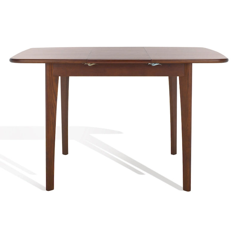 Walnut / Natural Extendable Square Dining Table, Seats 4–6