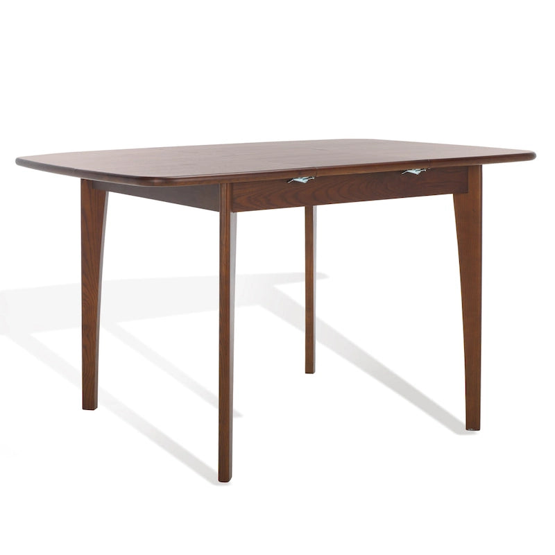 Walnut / Natural Extendable Square Dining Table, Seats 4–6