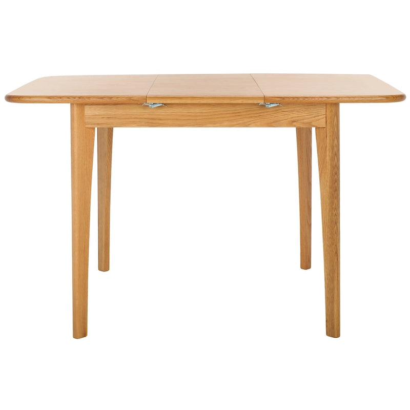 Walnut / Natural Extendable Square Dining Table, Seats 4–6