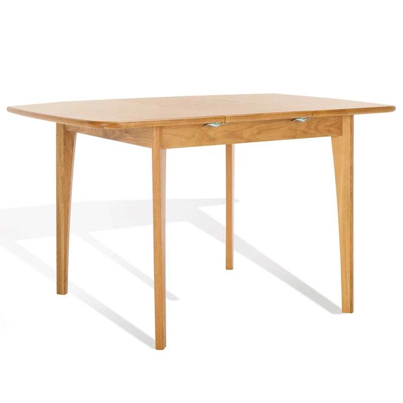 Walnut / Natural Extendable Square Dining Table, Seats 4–6