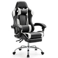 Chaise de bureau de jeu pivotante en cuir PU